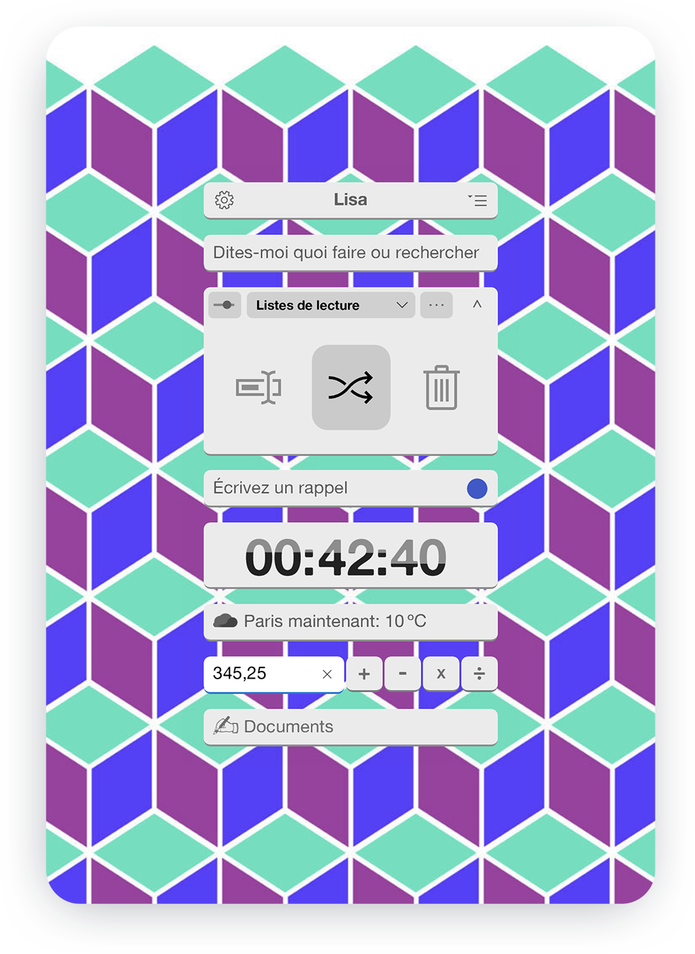 Cervino application screen