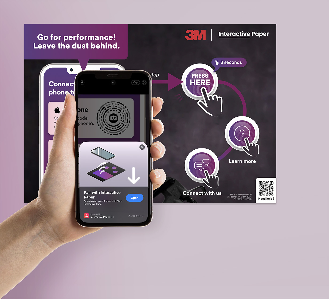 Interactive Paper App Clip experience