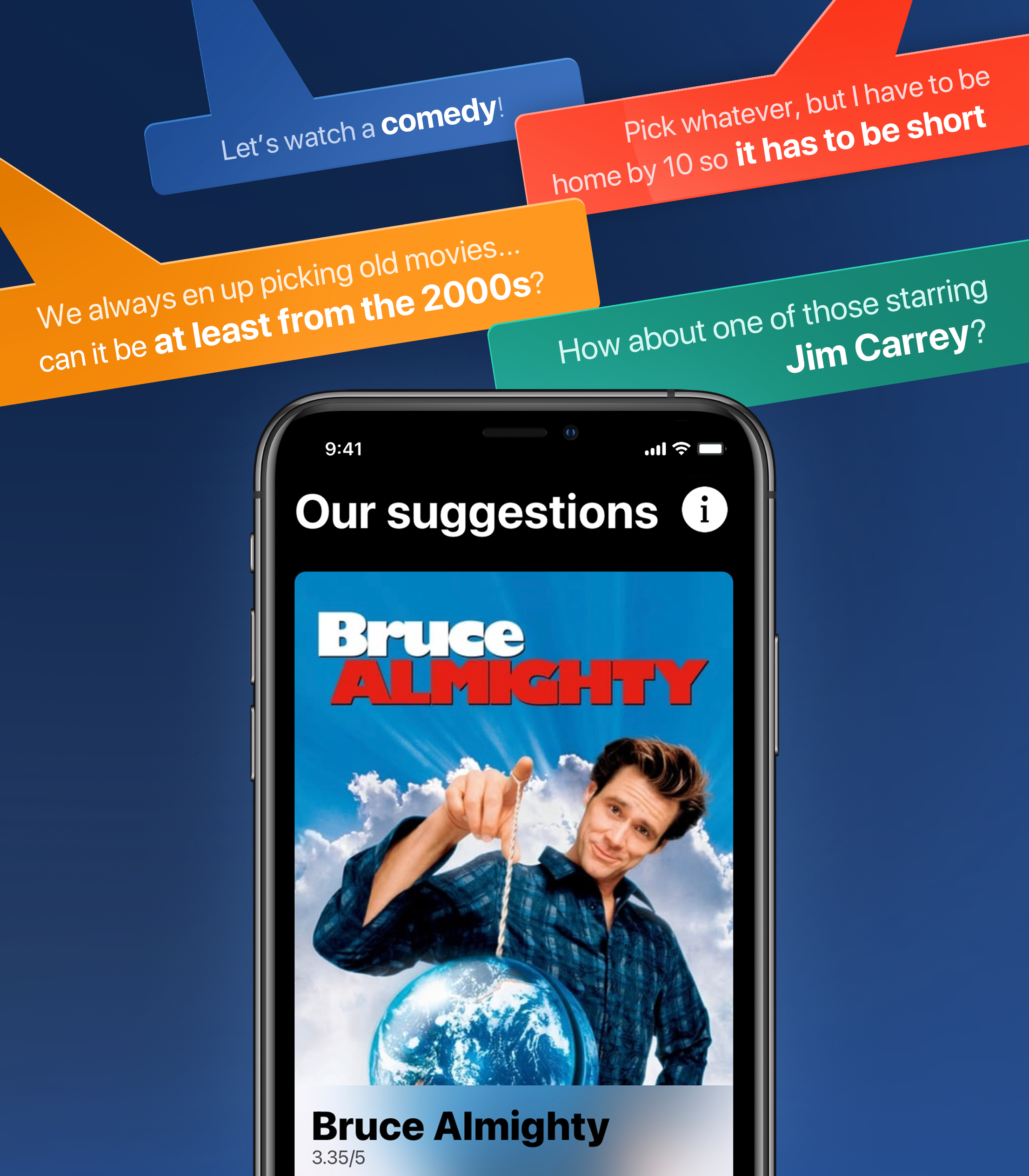 Pickafilm App Store preview screen