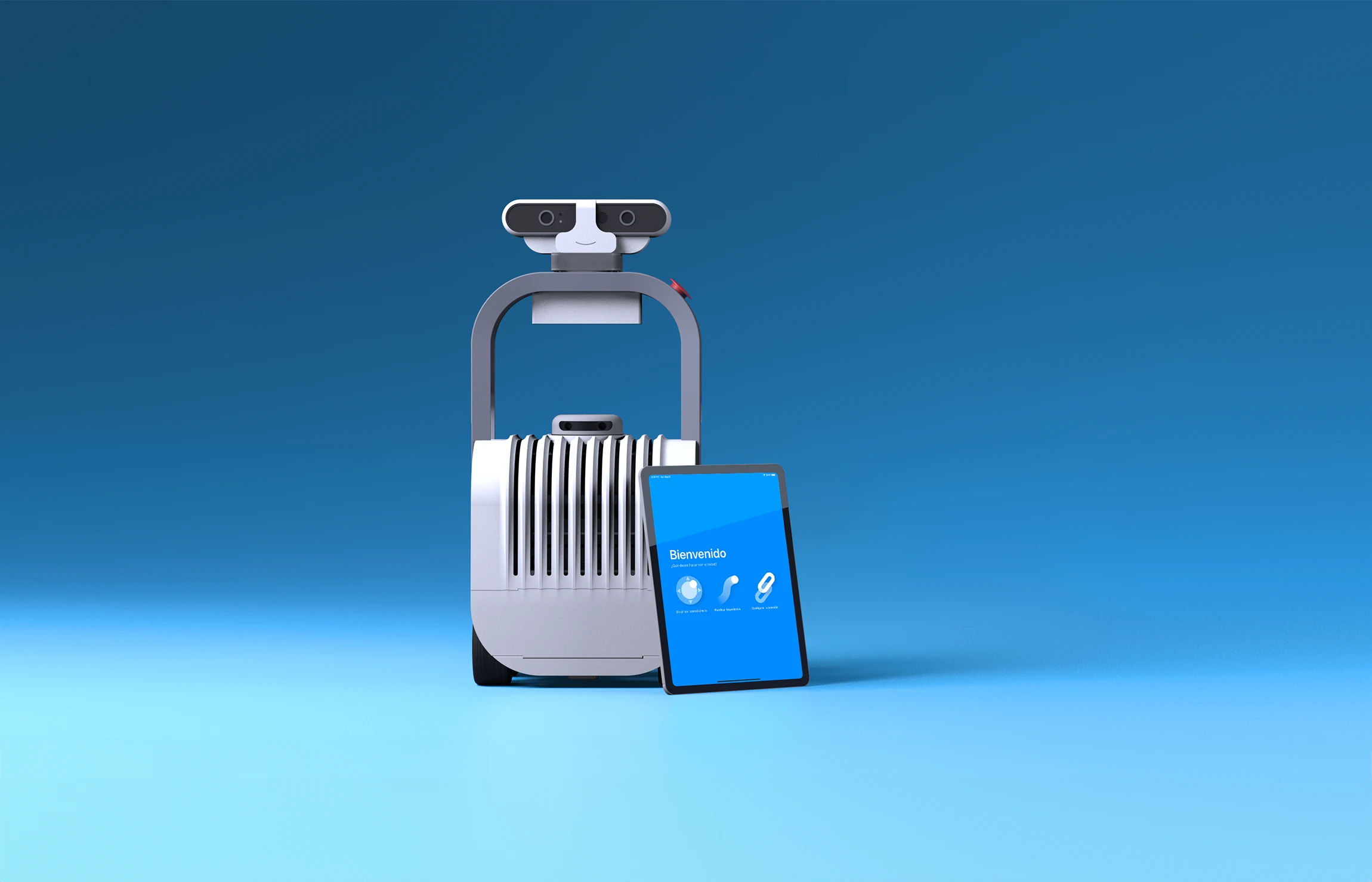 ROBOGait robot on a blue background
