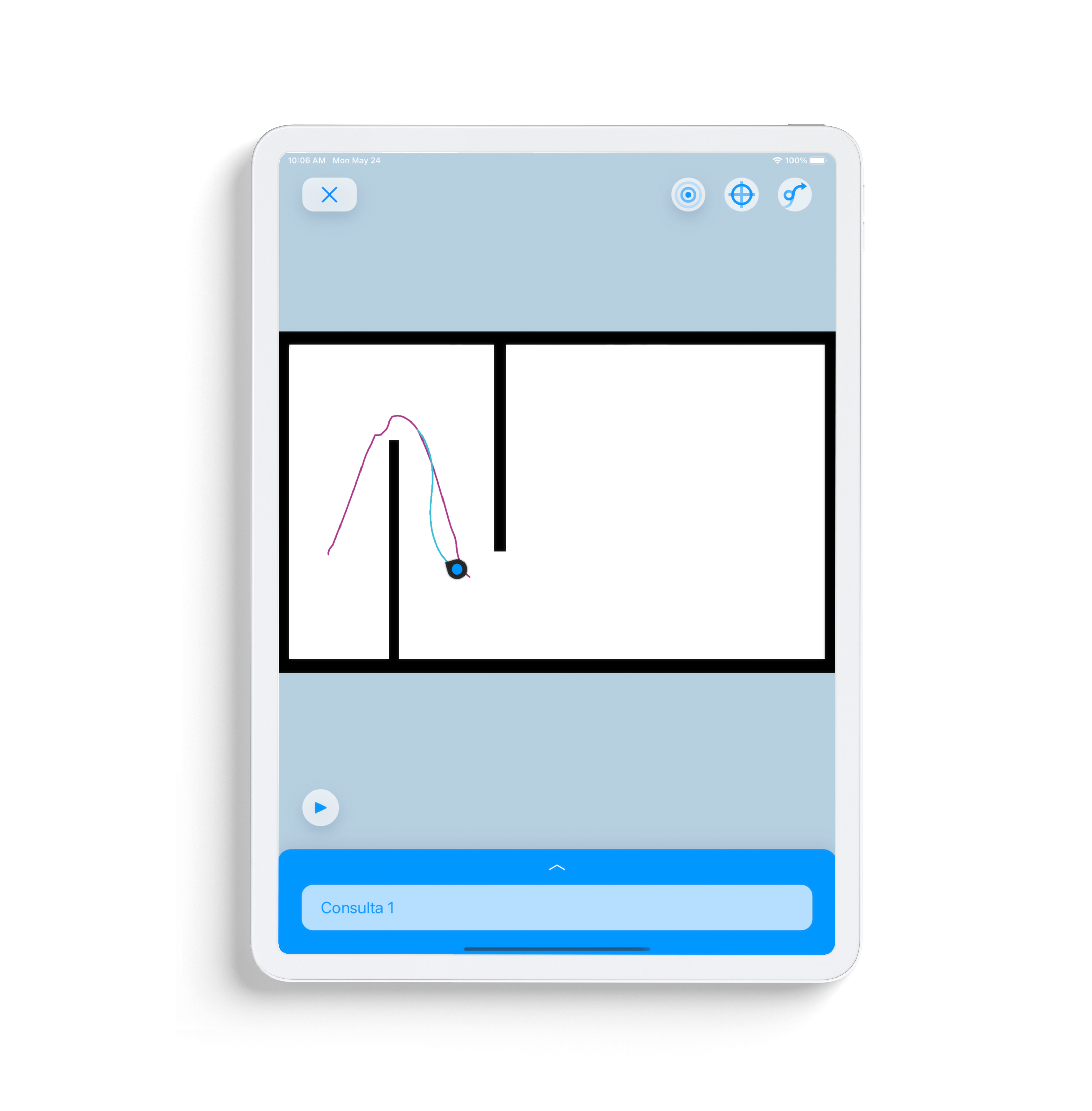 ROBOGait path planning map