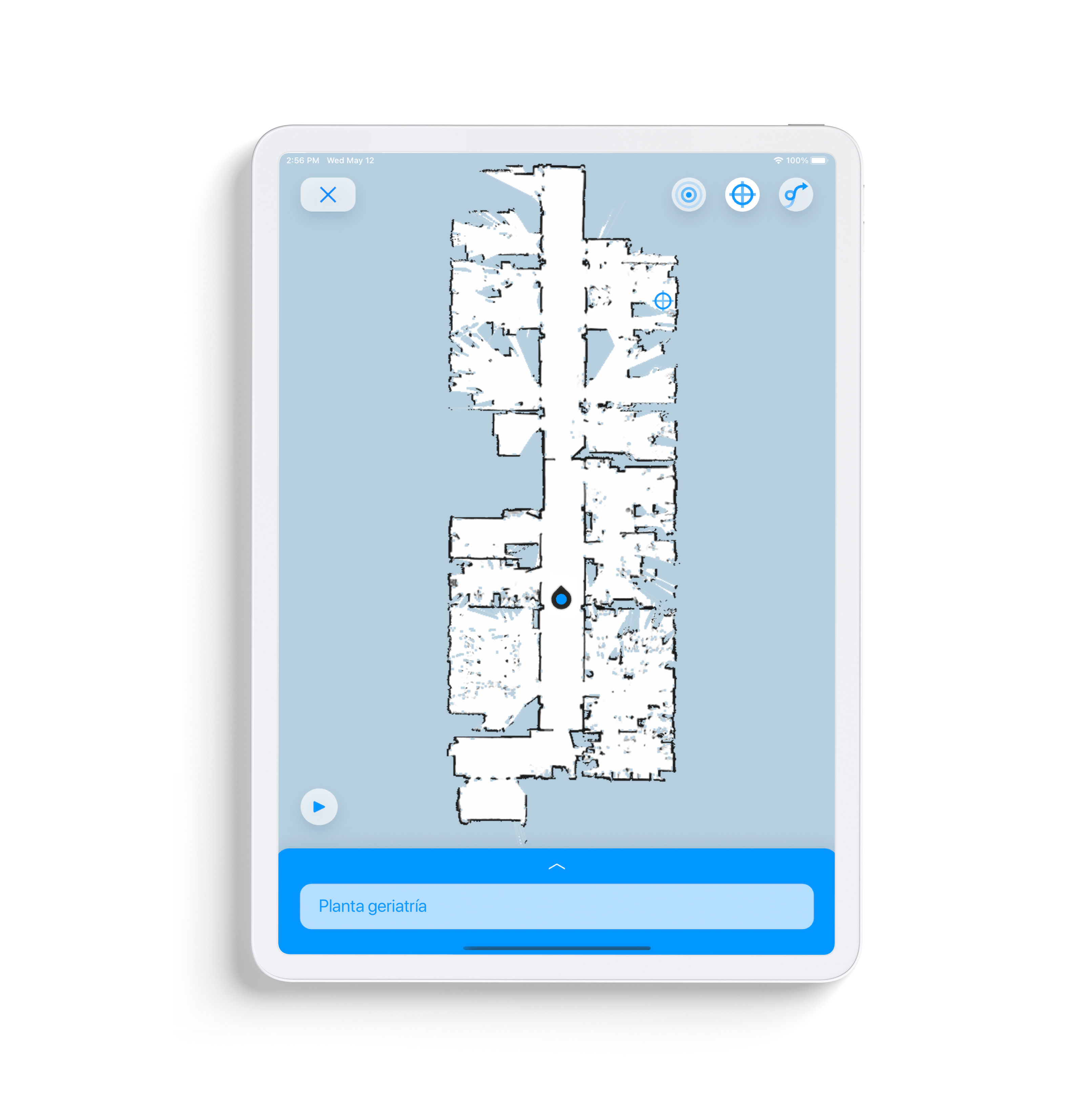 ROBOGait minimized control panel
