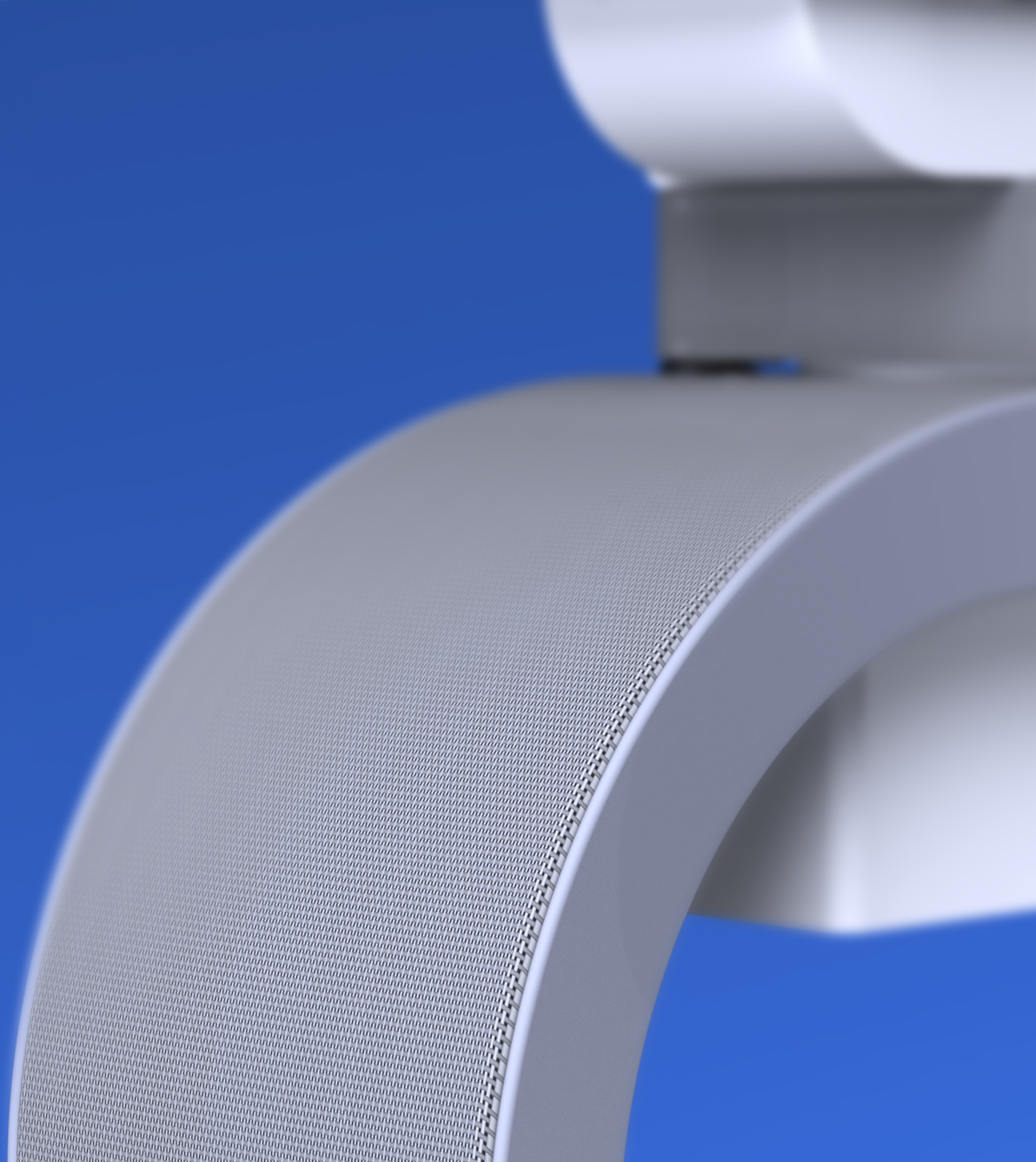Close-up render of ROBOGait's friendly exterior detail